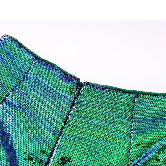 Emerald Sequin 2 Piece Set, Blazer + Shorts - Picture 6 of 6